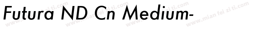Futura ND Cn Medium字体转换